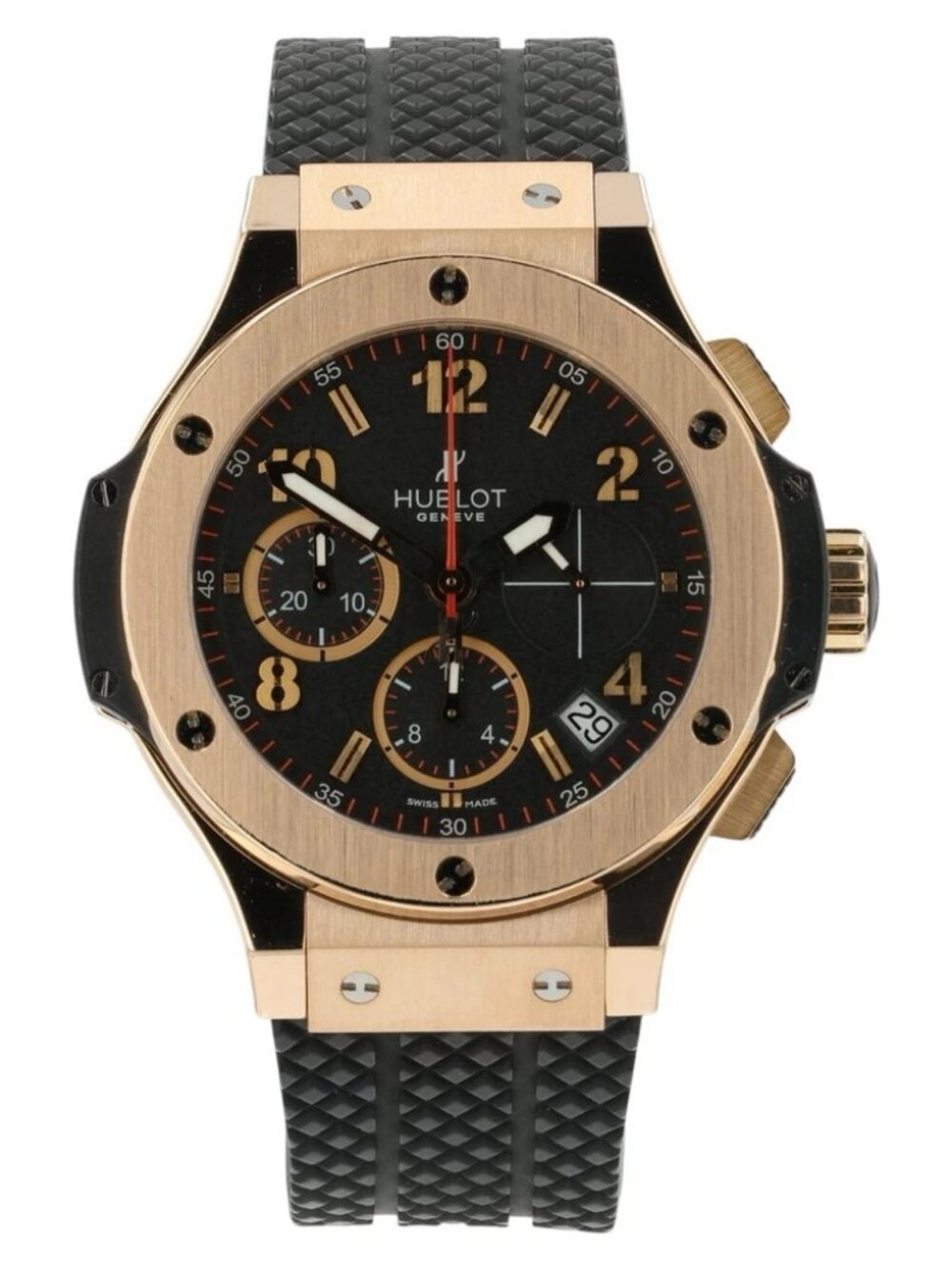 Hublot Big Bang Black Dial 18k Rose Gold 41mm Automatic Mens Watch